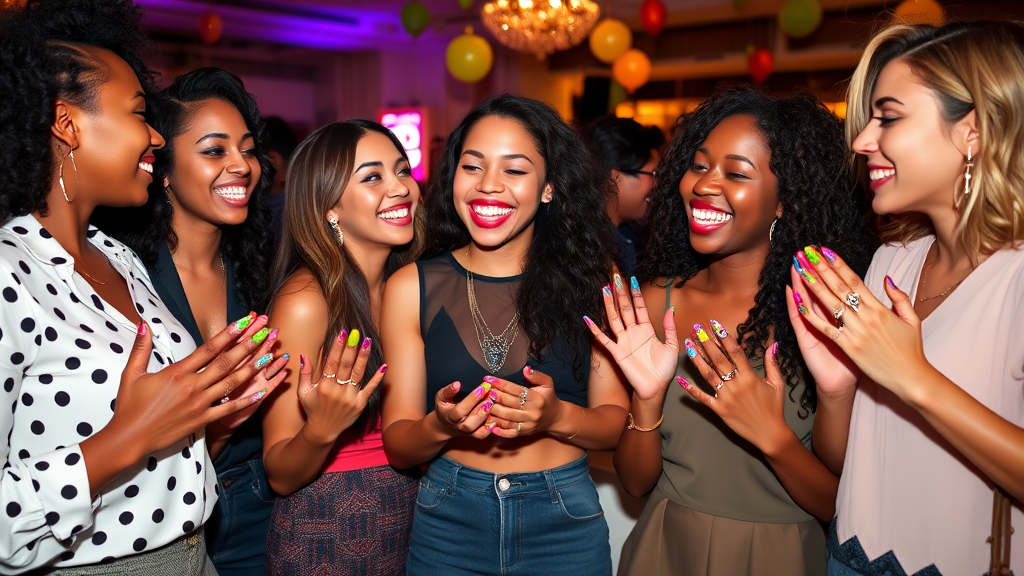 'The day arrived when I found myself at an event surrounded by friends and acquaintances. I wore my beloved âfierce fuchsiaâ from the Nail Paint line, perfectly aligning with my mood. As I mingled, I noticed attention shifting to my nails. Compliments reverberated around me, fueling my spirit with positivity. It dawned on me thenâthe remarkable impact of feeling good! Everyone perceives beauty differently, and Nail Paint helped me reveal my own.<br><br/>Before long, I realized that my nail color not only caught eyes but also boosted my overall aura. Interacting with others became second nature. I was no longer the wallflower; I had become someone eager to share stories and laughterâconnecting like never before.<br><br/>Additionally, I cultivated an inner strength. Each layer of Nail Paint fortified my newfound confidence. Its unique chip-resistant formula allowed me to fully engage in life without fearing damage to my polished look. My nails became emblems of resilience and elegance.<br><br/>Reflecting on the array of shades I had tried over the months, my passion for bold nail colors evolved into a journey of self-discovery. Each color represented joy, bravery, and self-expression. I laugh at how a simple product like Nail Paint reignited my inner spark. It was about more than just polishâit symbolized empowerment and the confidence that extended beyond mere looks.<br><br/>This empowerment overflowed into other aspects of my life. With the same boldness I applied to my color choices, I started seizing new opportunities, refusing to let fear control my decisions. I initiated discussions that once intimidated me and approached new challenges I previously avoided. Every day transformed into a canvas awaiting vibrant strokes, whether on my nails or in my life decisions.' which is a sub-description of the title 'Unleash Your Colorful Confidence with Nail Paint'