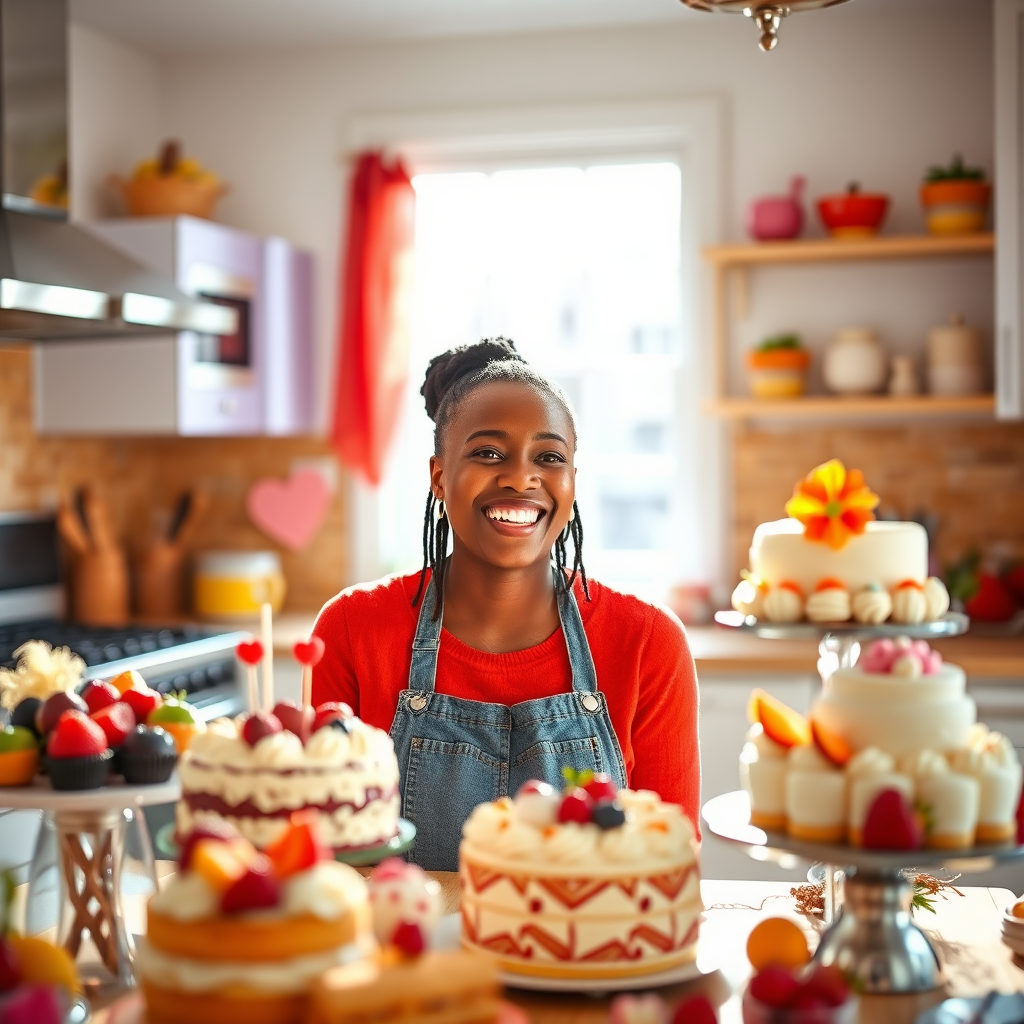 'Emmy , 30 , African American , Female' which is a sub-description of the title 'Discover the Delight of Cupcakes'