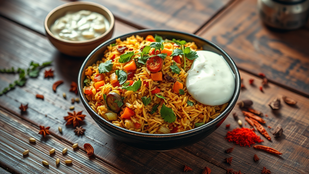 Experience the Exquisite Delight of Vegetable Dum Biryani Delight