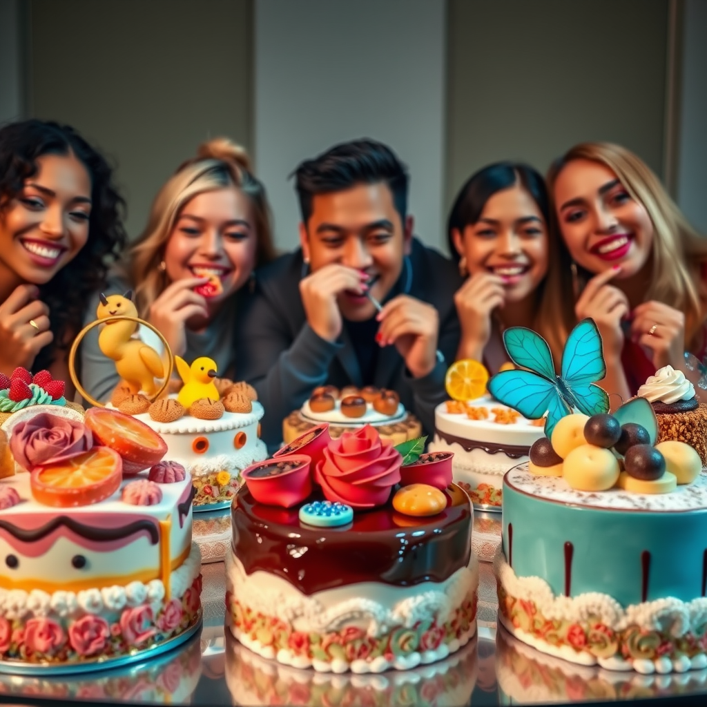 'Breathtaking Visual Masterpieces' which is a sub-description of the title 'Discover the Delight of Cupcakes'