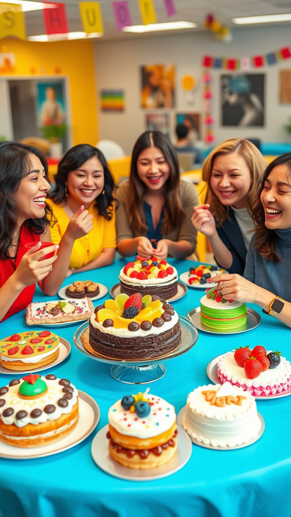 'I purchased these for a potluck at my office, and now everyone is inquiring about where I found them! They are incredibly tasty and have a fantastic assortment. I will undoubtedly place another order soon!' which is a sub-description of the title 'Discover the Delight of Cupcakes'