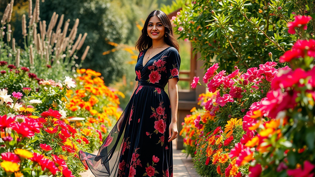 Embrace Elegance and Grace Experience elegance with our stunning floral velvet maxi dress.