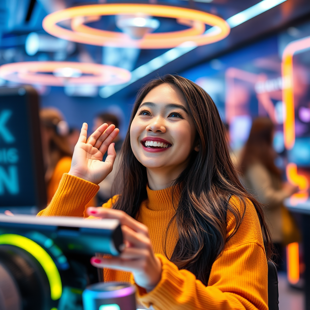 'Linh H. , Customer-Testimonial-3:Customer-Age. , Customer-Testimonial-3:Customer-Ethnicity. , Customer-Testimonial-3:Customer-Gender.' which is a sub-description of the title 'Experience the Future with Galaxy Z Fold6'