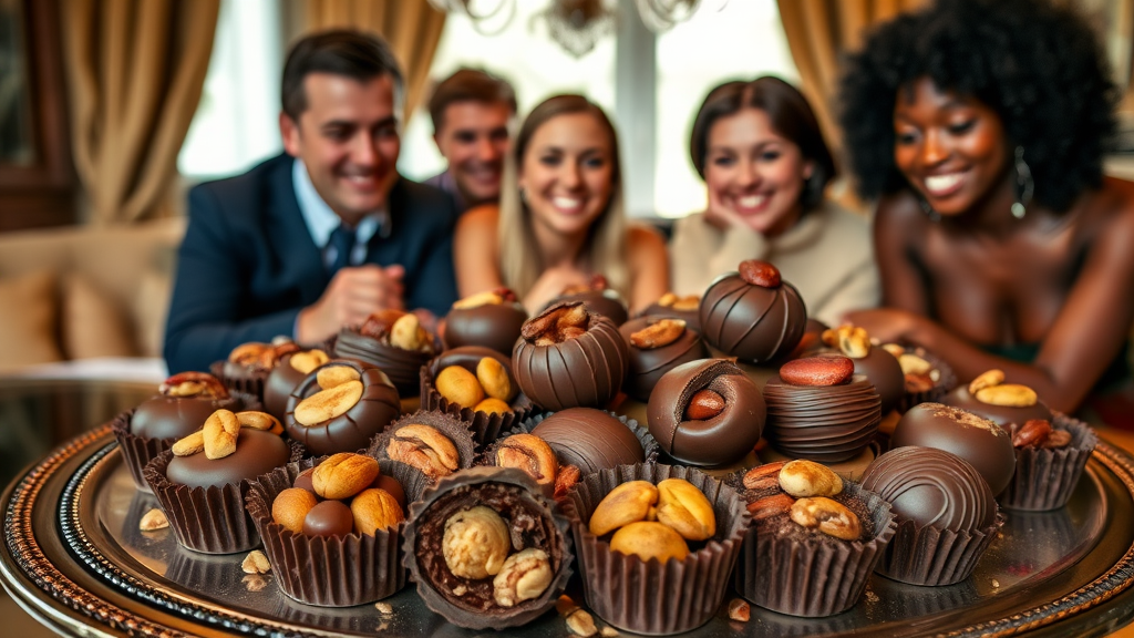 'Nutty Delight' which is a sub-description of the title 'Top 10 Nutty Treats for Chocolate Lovers in 2023'