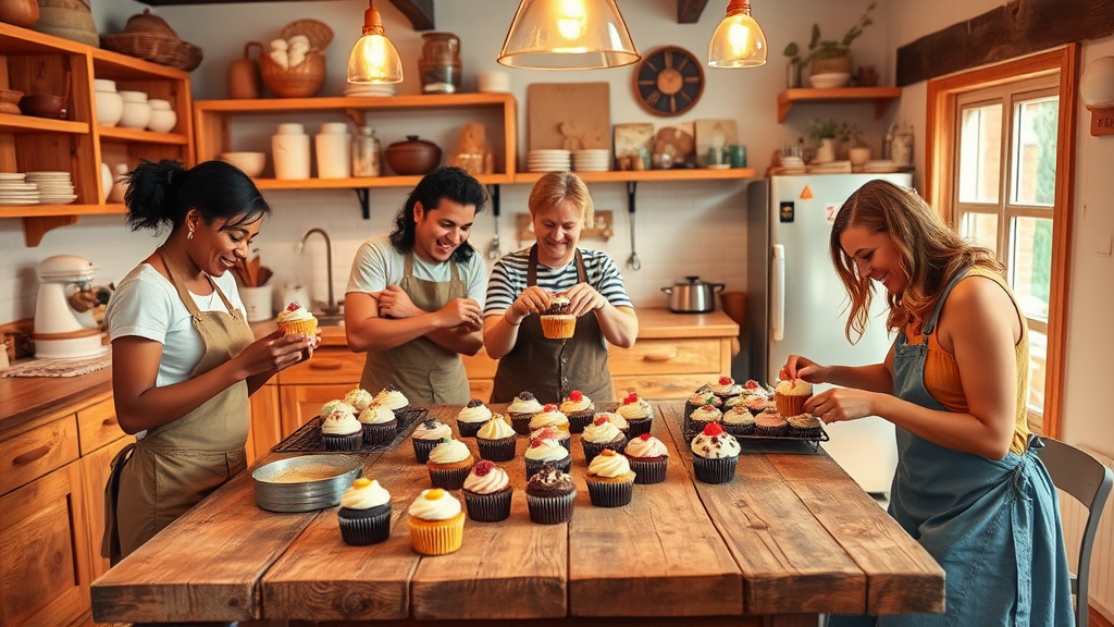 'Disclaimer: Our Cup Cakes are made in a facility that processes nuts, dairy, and gluten. While we take great care to avoid cross-contamination, those with severe allergies should exercise caution. The product may vary in appearance and taste due to the handcrafted nature of our baking. Enjoy responsibly, and please consult with a healthcare professional if you have specific dietary concerns.' which is a sub-description of the title 'Discover the Delight of Cupcakes'
