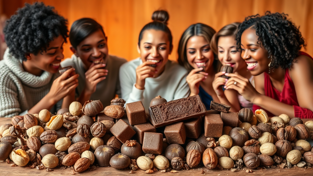 'Nutty Choco Bliss' which is a sub-description of the title 'Top 10 Nutty Treats for Chocolate Lovers in 2023'